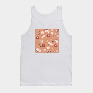 Vintage rose flower pattern Tank Top